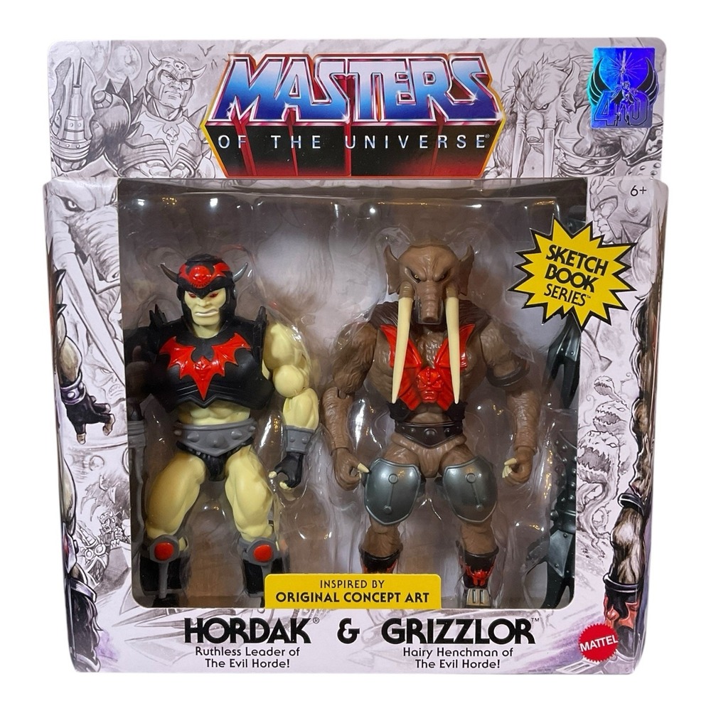 MOTU Origins Sketchbook Series Hordak & Grizzlor Figures The Evil Horde New
